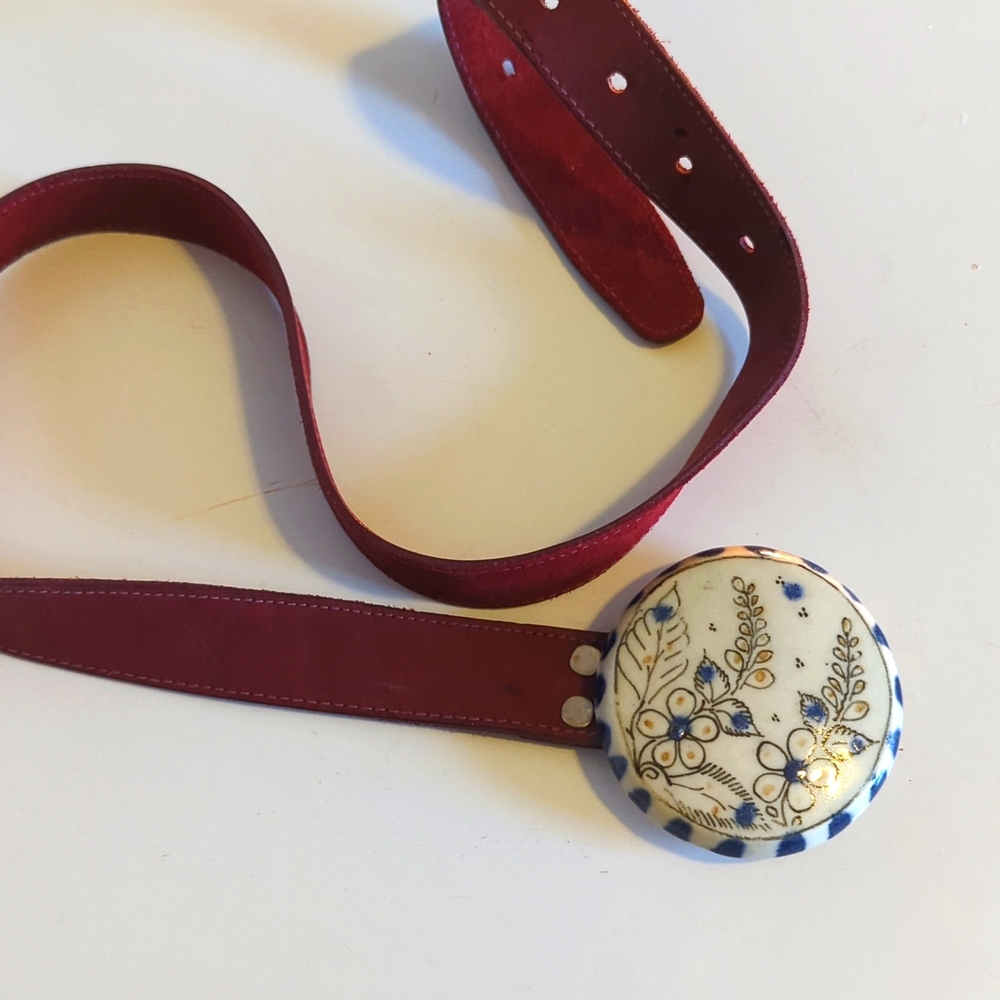 Handmade leather belt